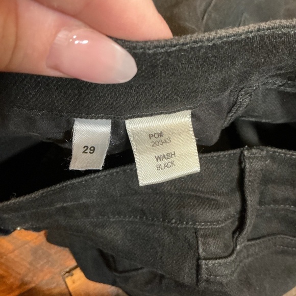 Reformation Cynthia High-Rise Straight Cropped Black Jeans Size 29 - Picture 8 of 9